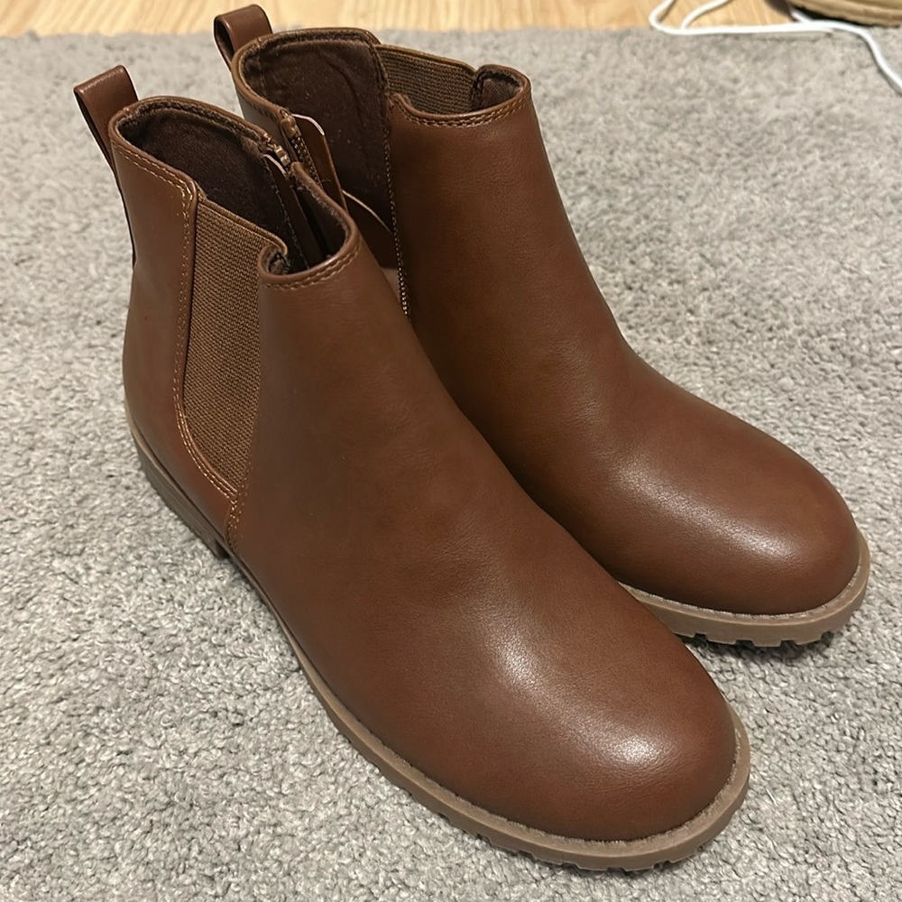 Brown booties